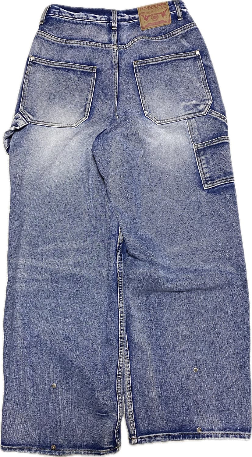 브러쉬 카펜터 데님 팬츠 블루 상품이미지2