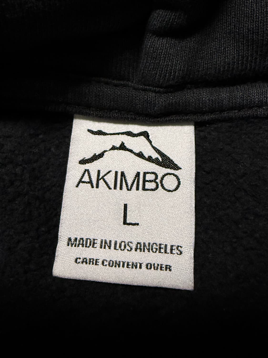 아킴보클럽 후드티 차콜 L 상품이미지3