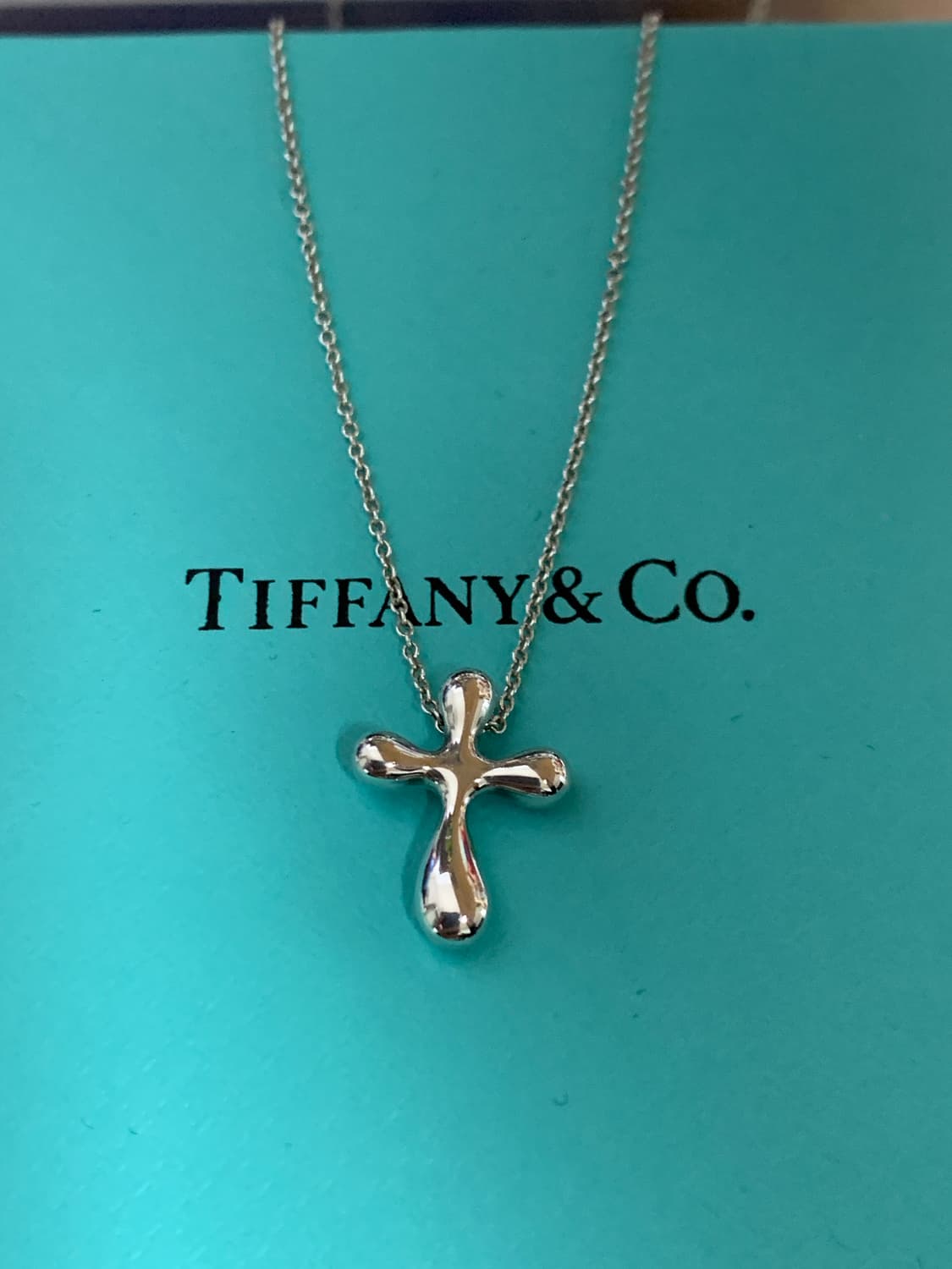 [정품] 티파니 엘사 퍼레티 크로스 펜던트 목걸이 925실버 상품이미지1