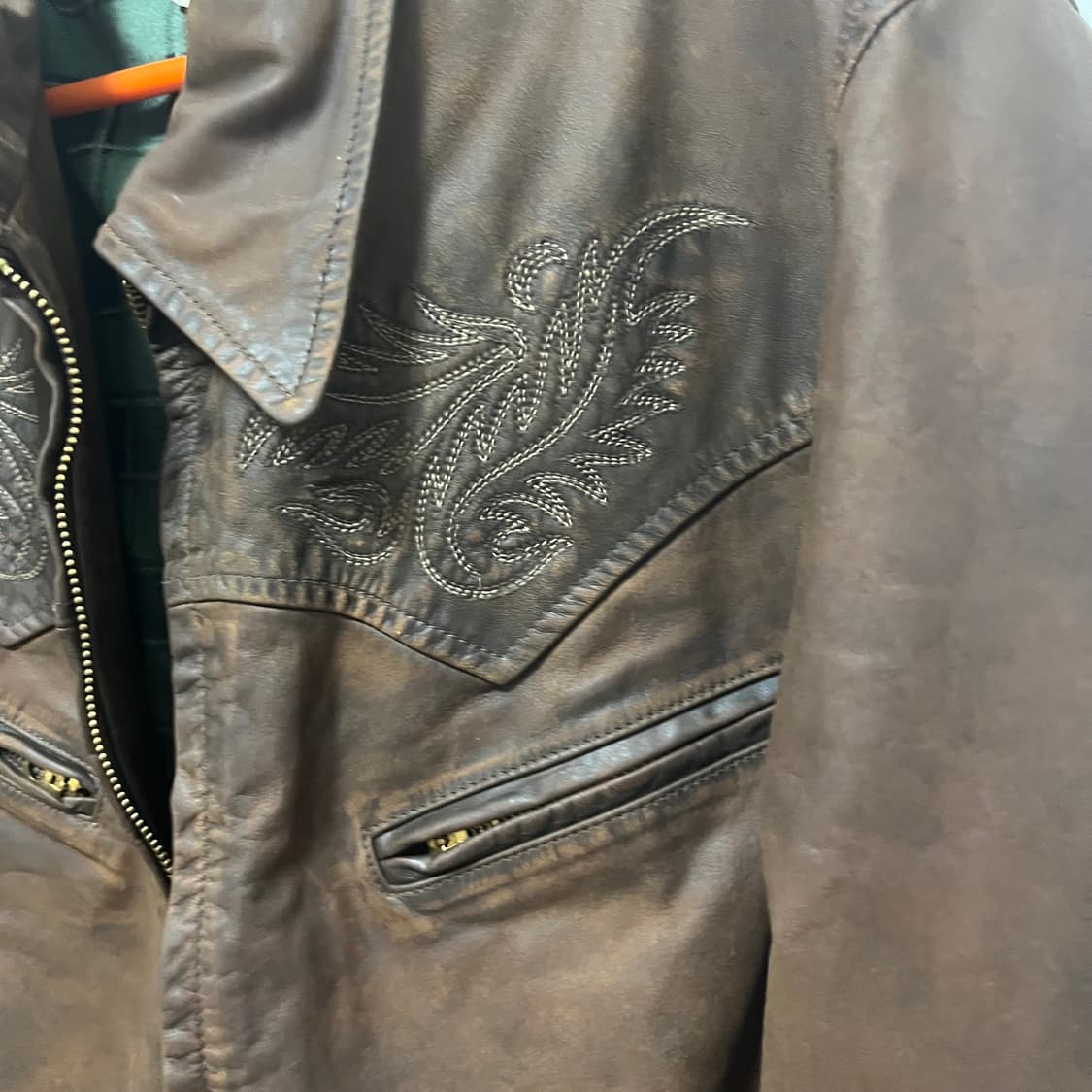 RRL 웨스턴 엠브로이디드 레더 자켓 상품이미지3