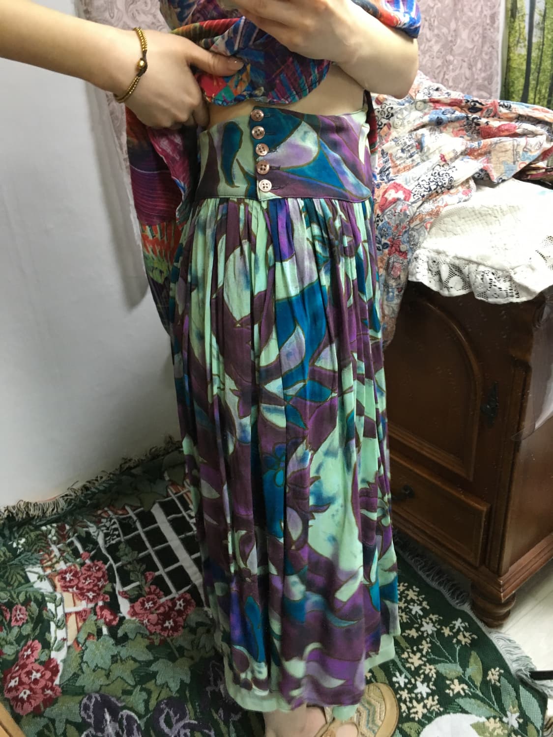 보헤미안 에스닉 후드 상의 상품이미지10