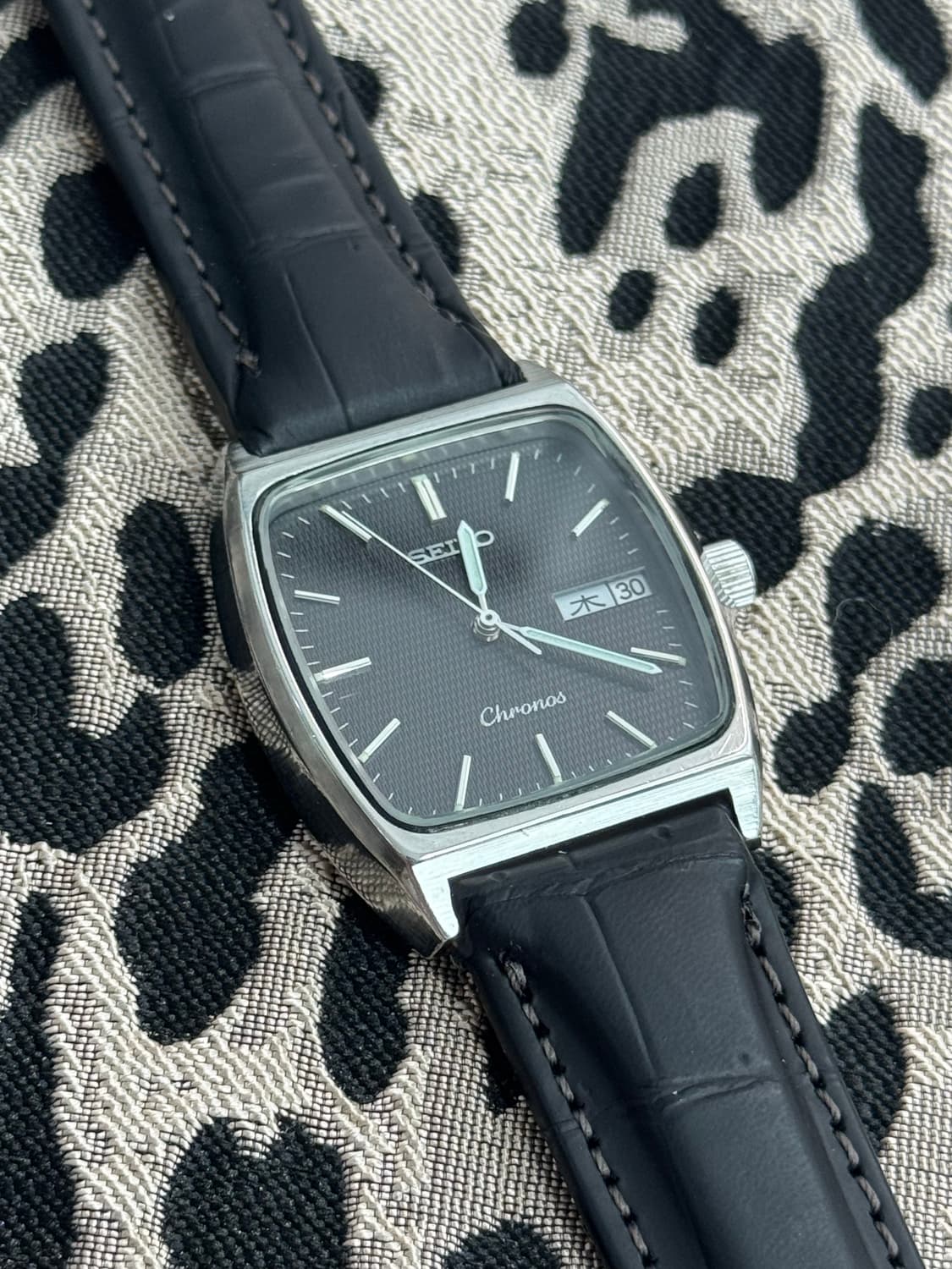 80s 빈티지 세이코 크로노스 스퀘어 상품이미지3