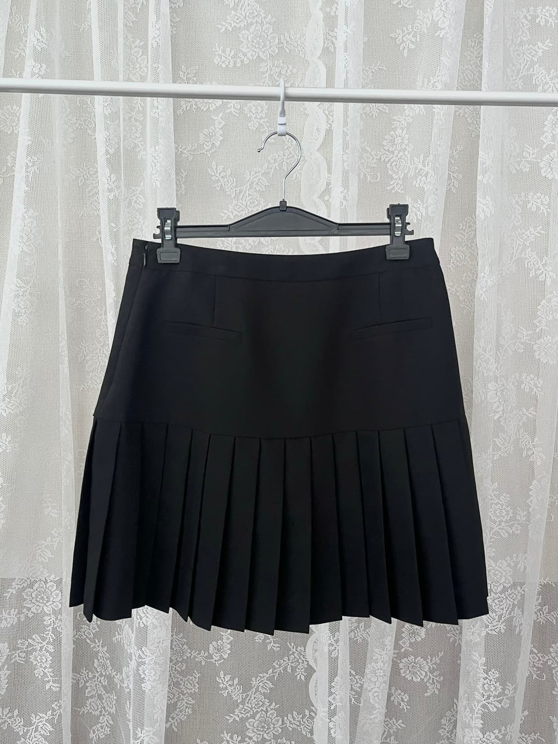 70-97) 샤틴 리벳 포인트 치마바지 블랙 상품이미지2