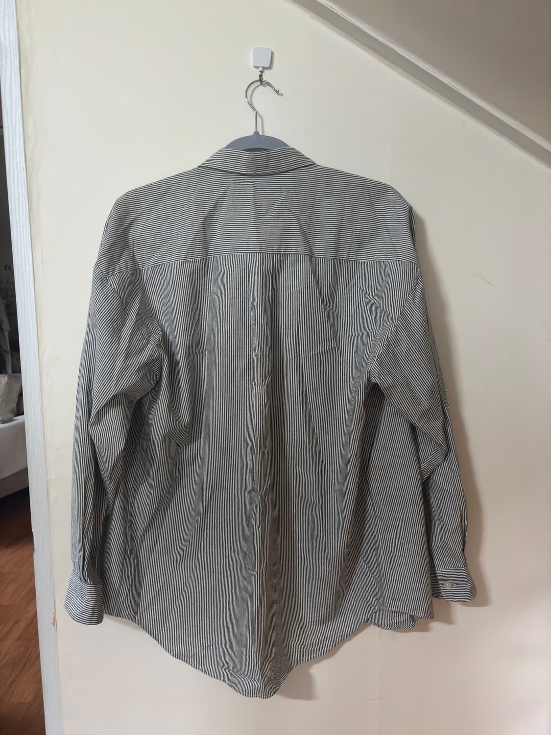 Light cotton micro stripe shirt L사이즈 상품이미지2