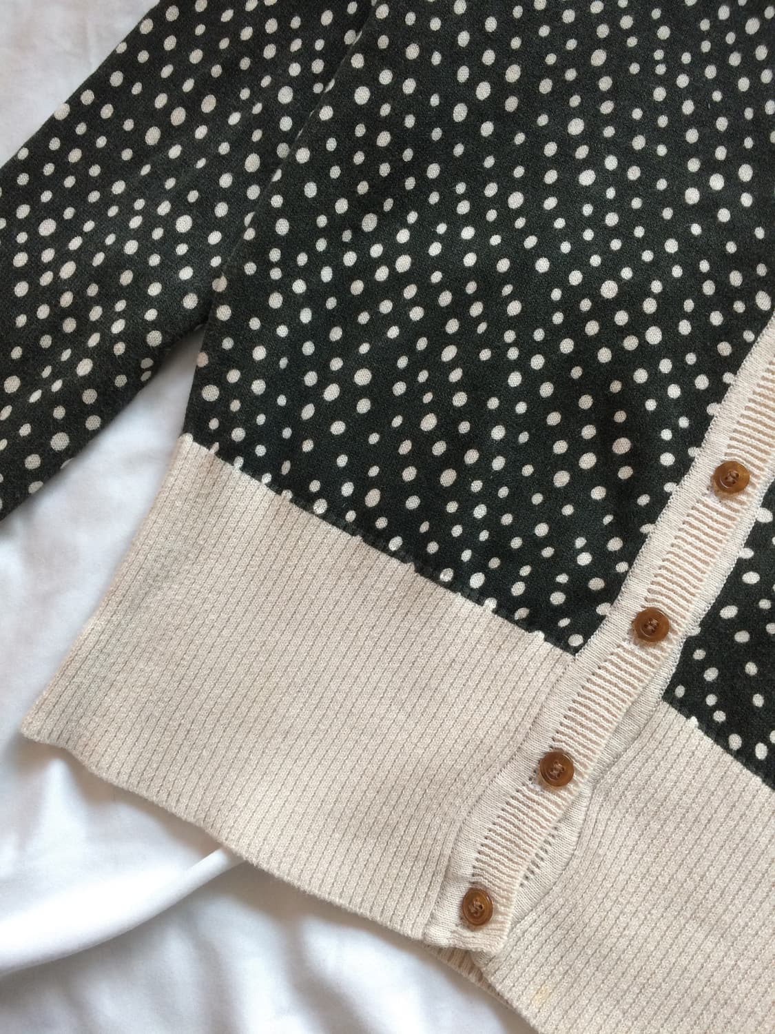 비비안 웨스트우드 도트 땡땡이 오알비 자수 니트 가디건 상품이미지6