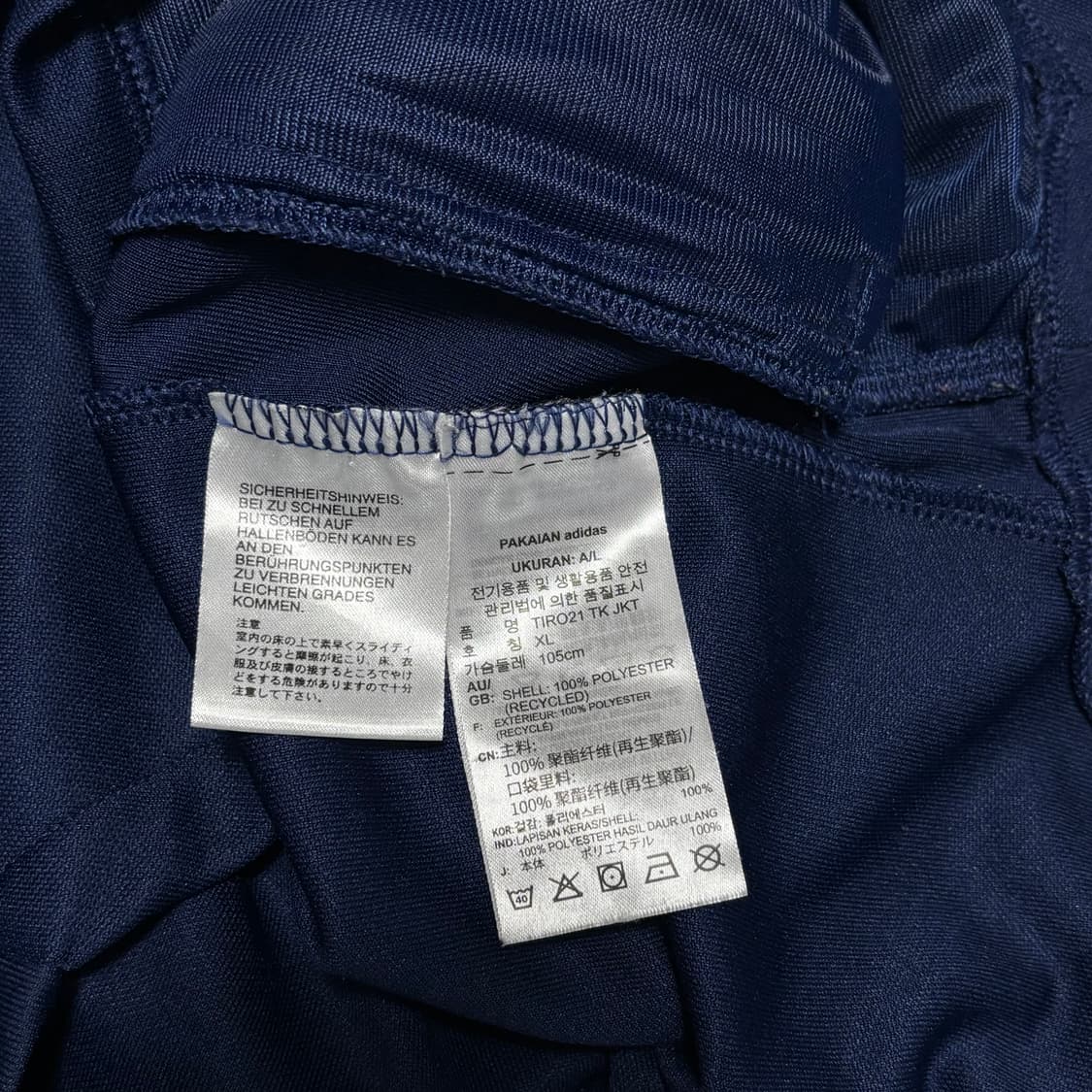 XL 아디다스 부산아이파크 네이비 트랙탑 상품이미지5