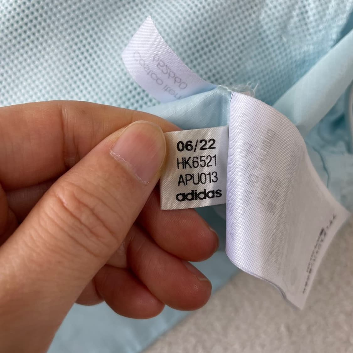 S 아디다스 여성 윈드 경량 바람막이 러닝 백로고 하늘색 상품이미지7