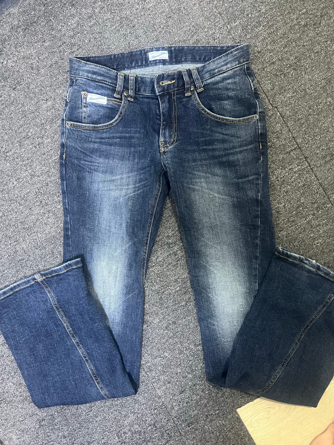 플리즈노팔로우 Washing Boots-Cut Denim blue 상품이미지2