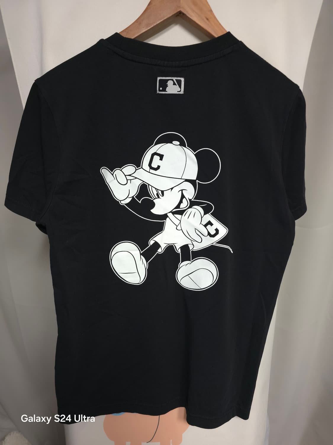 MLB 디즈니 콜라보 블랙 미키마우스 반팔티 M ✨️정품✨️ 상품이미지1