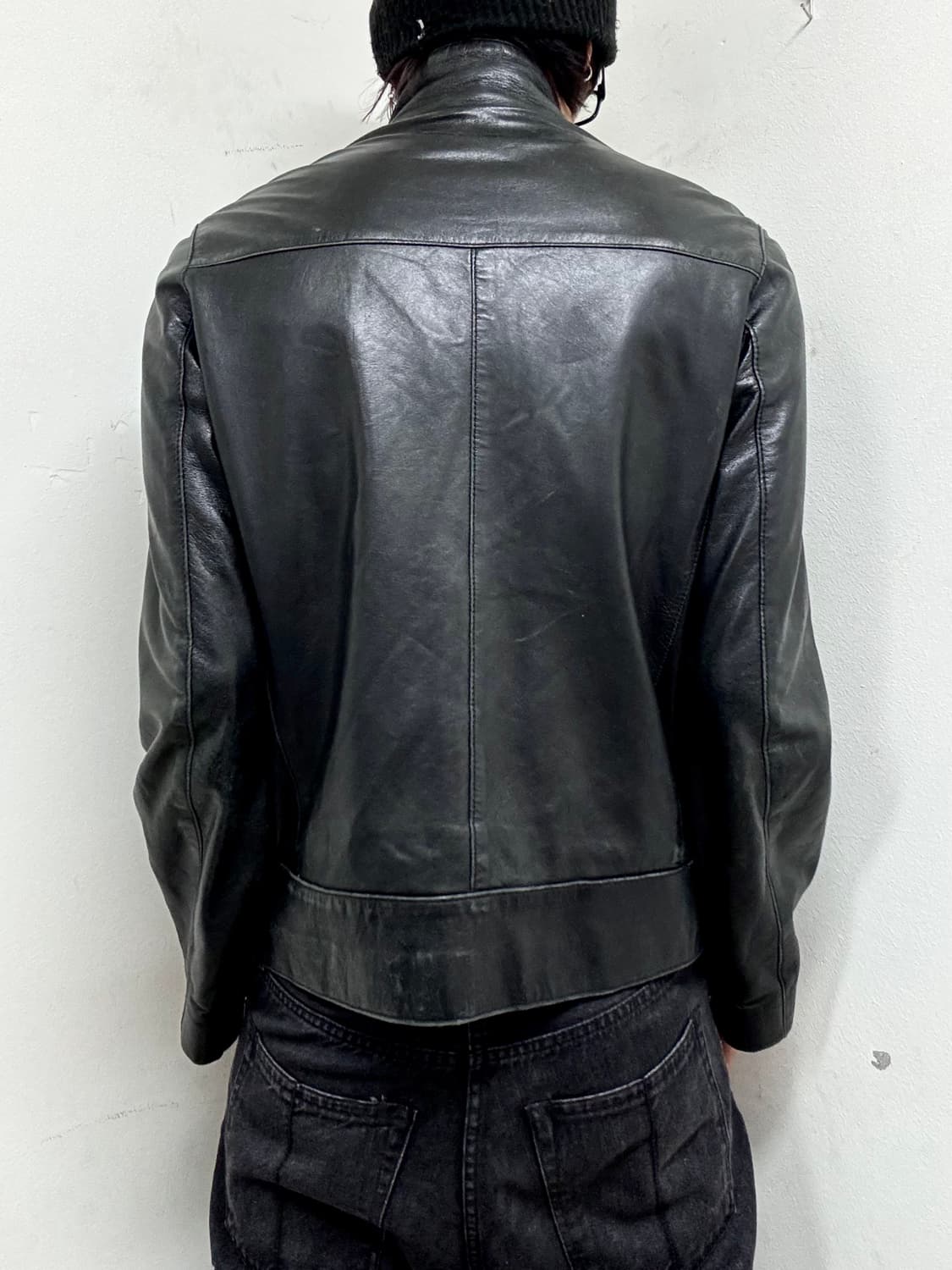 [Leather]Chic Zip Detail SHELL Leather J 상품이미지9