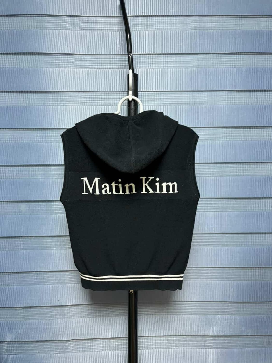 마뗑킴 니트 조끼 집업 후드 상품이미지2