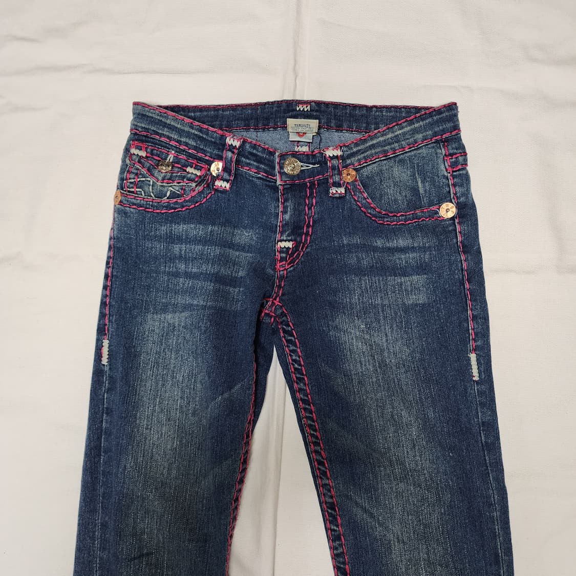 트루릴리젼 BILLY SUPER T Y2K 스티치 슬림 데님팬츠 상품이미지6