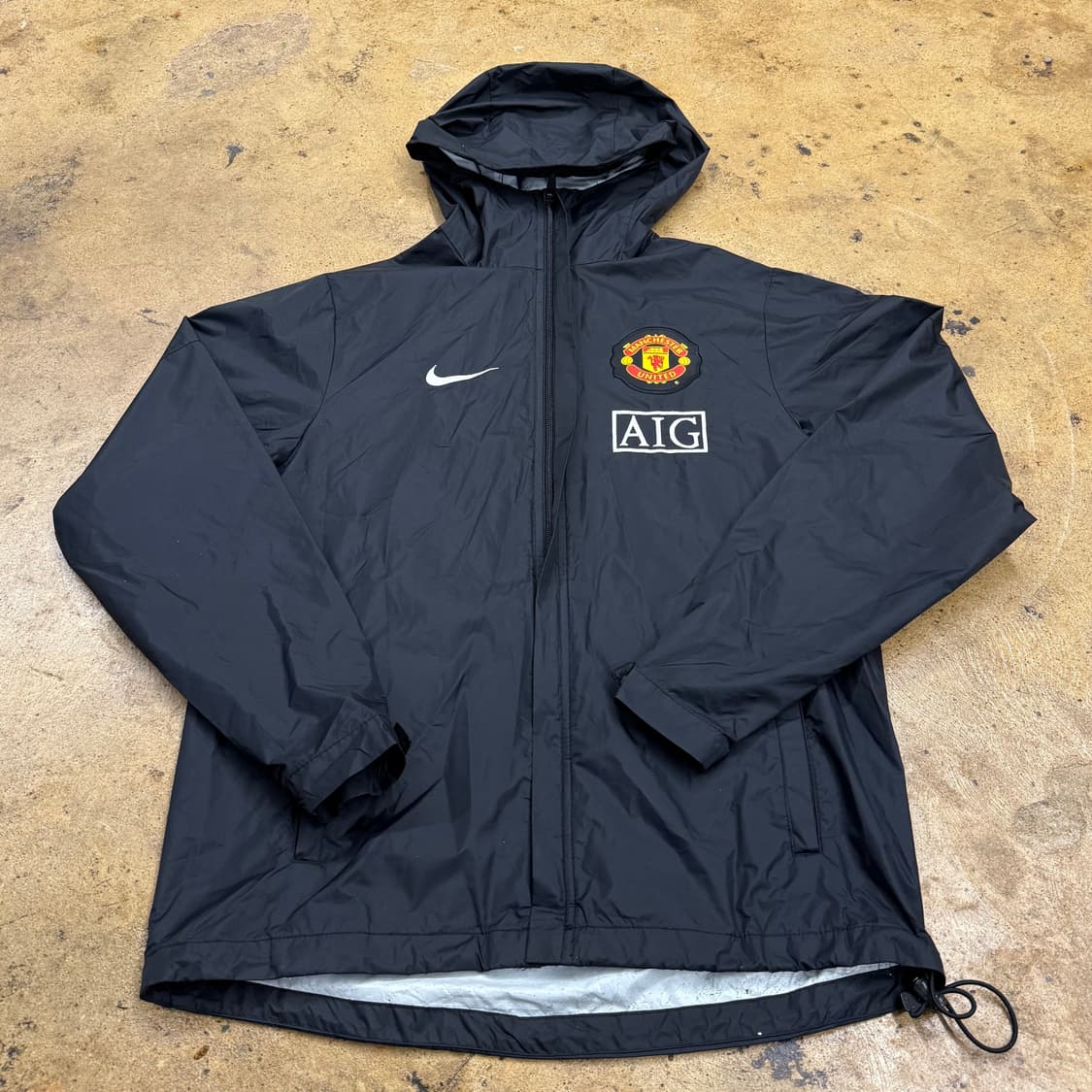 [정품/xs,90] 나이키 맨유 AIG 바람막이 후드 자켓 b10 상품이미지2