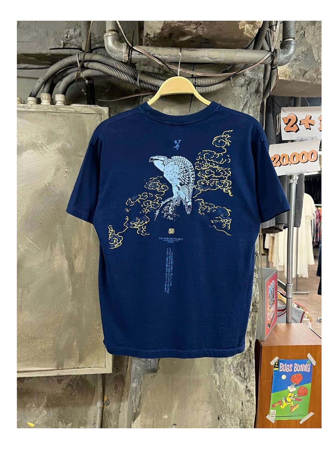 "Eagle And Snow" 호쿠사이 반팔티 블루 L #csz4083 상품이미지1