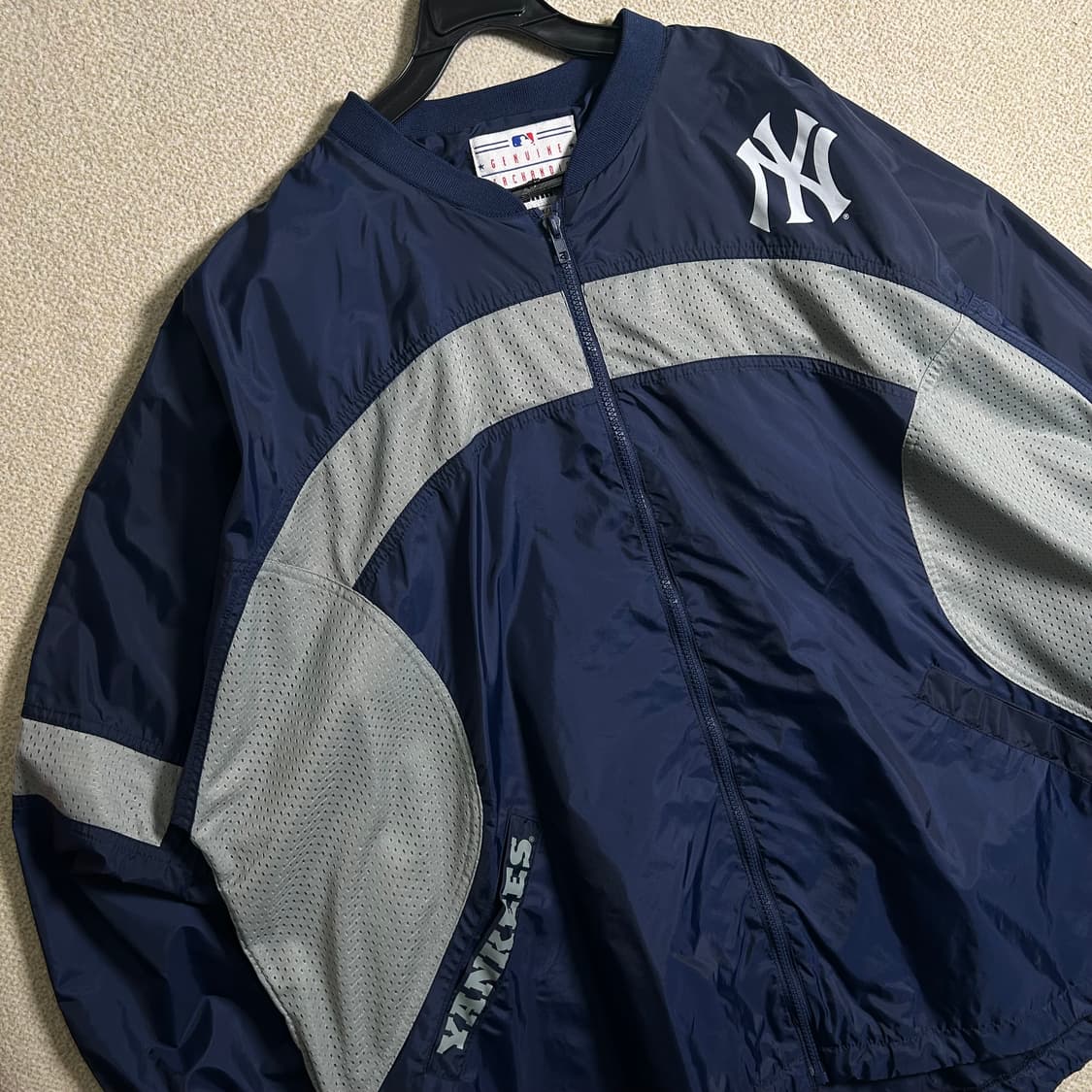 (XL) 90s 퓨마MLB 뉴욕양키스 빅로고 바람막이 자켓 상품이미지3