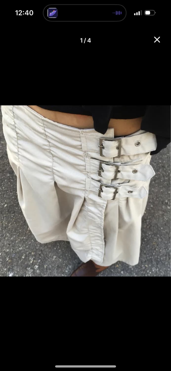 wrap 3 buckle belt skirt 상품이미지1