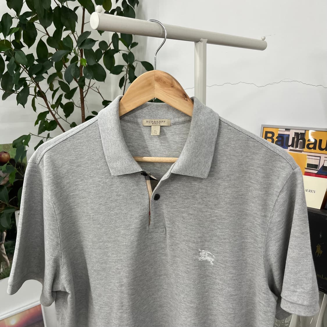 버버리 피케 반팔 칼라 티셔츠 XL 상품이미지2