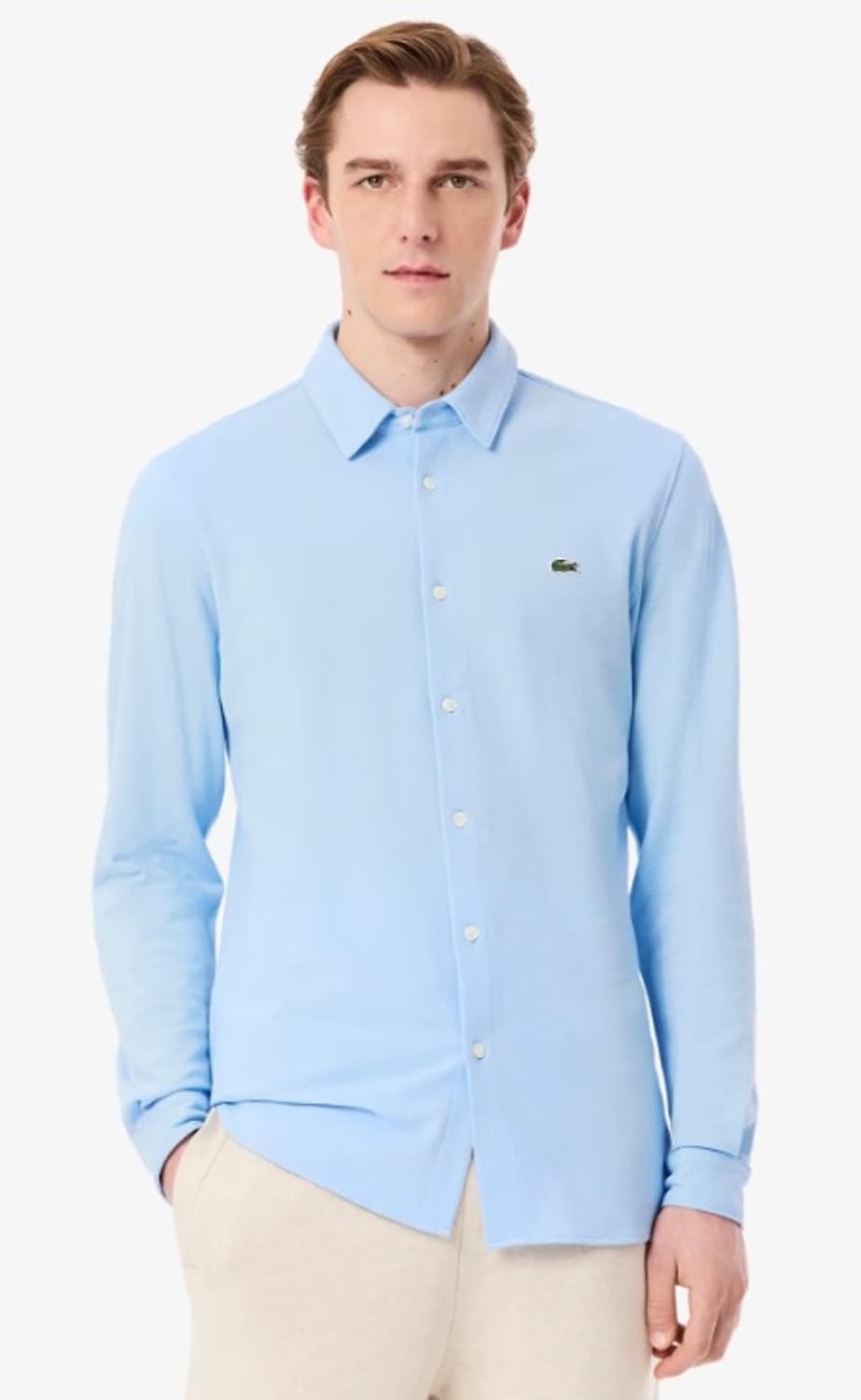 라코스테 매장 구매 슬림핏 솔리드 셔츠 (95~100) 상품이미지2