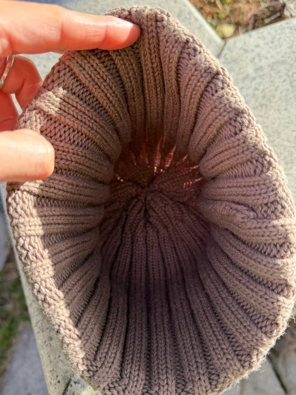 Vtg 빈티지 리브드 커프 비니 상품이미지4