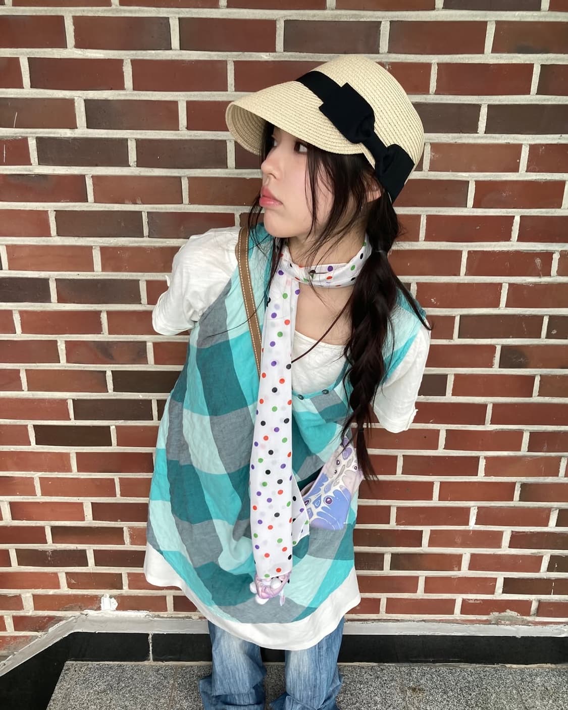 민트코어 캔디바 피크닉소녀 빈티지 코디세트 상품이미지3