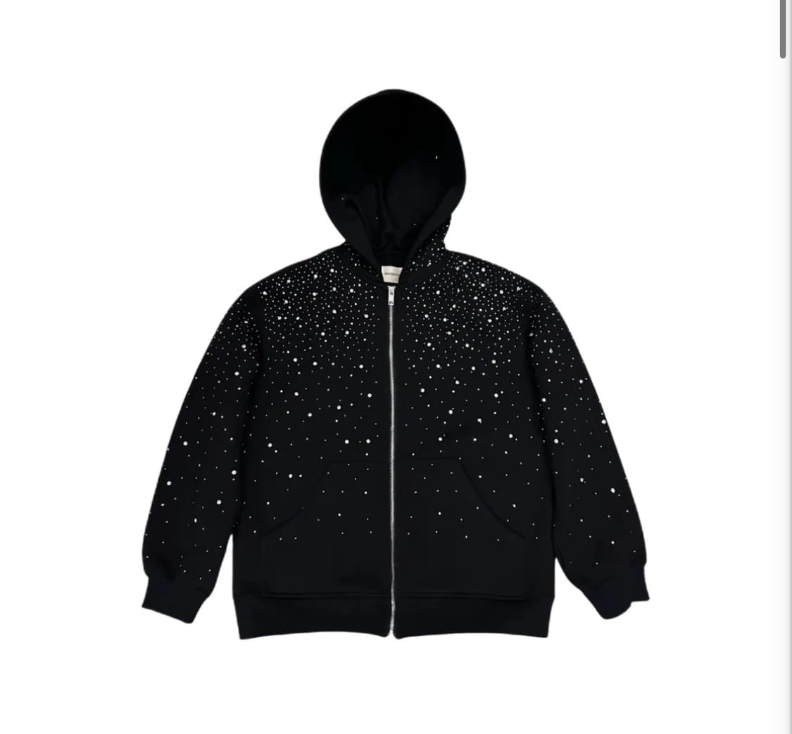 아이스 큐빅 스톤 스와로브스키 후드집업 상품이미지2