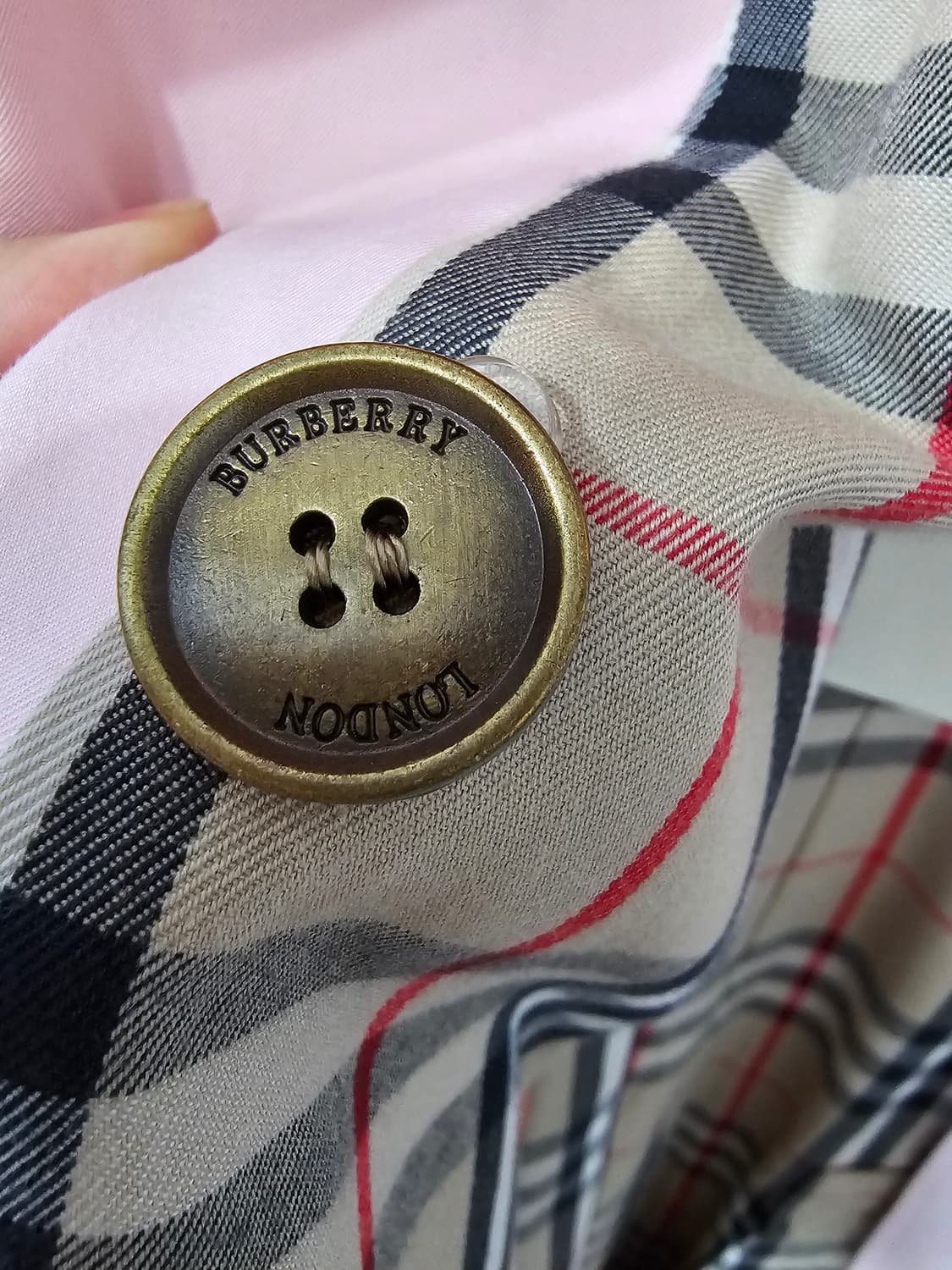 정품 버버리 핑크 트렌치 코트 55 상품이미지7