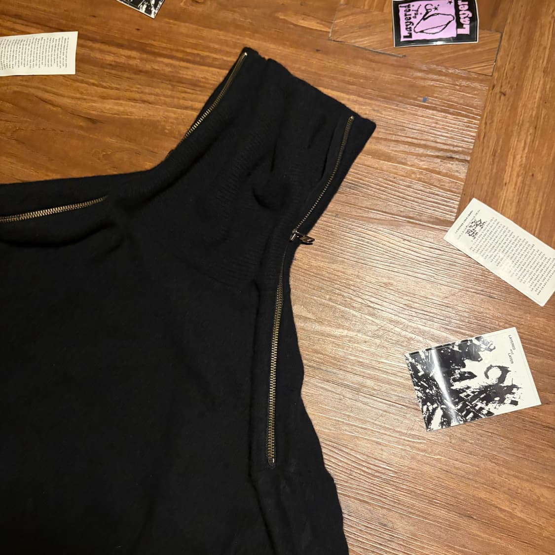 ARMANI EXCHANGE 더블 사이드 넥 집업 울 니트 상품이미지6