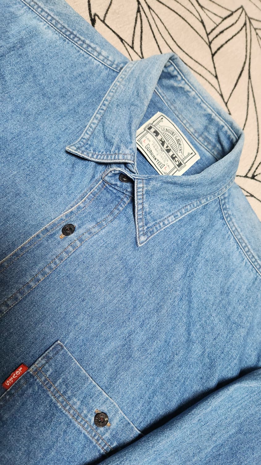 Levi's 투포켓 데님 셔츠 L 상품이미지3