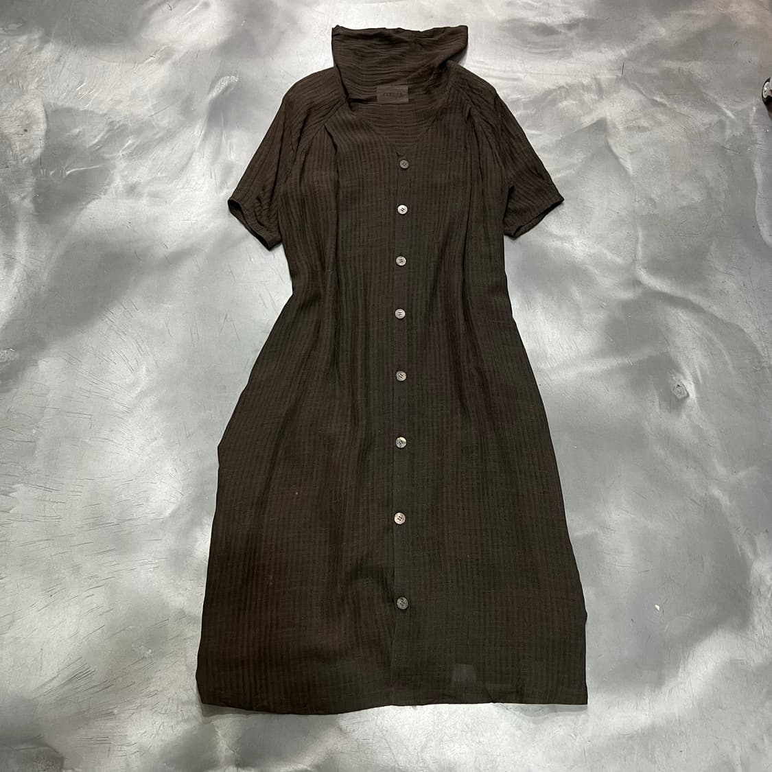  takezo 버튼 롱 하프 원피스 y16220 상품이미지1