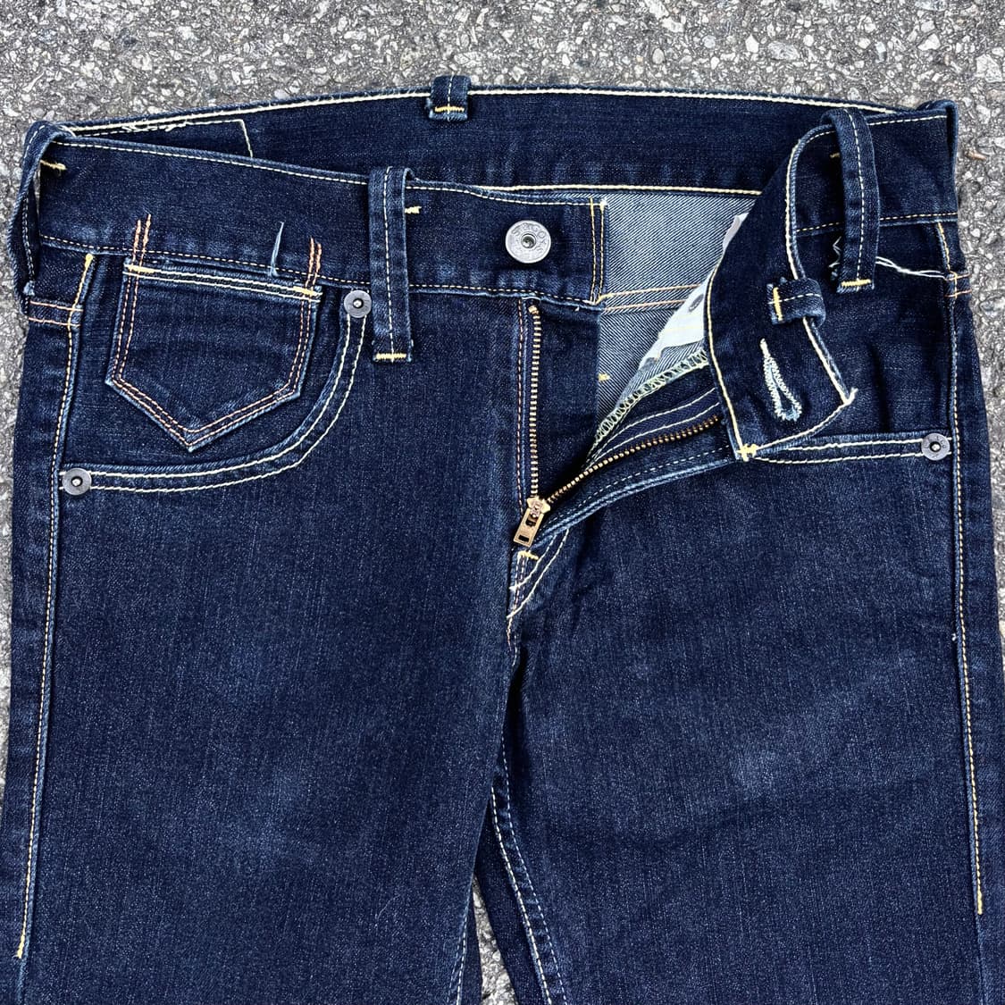 리바이스 568 슬림 진청 데님 (32)  상품이미지2