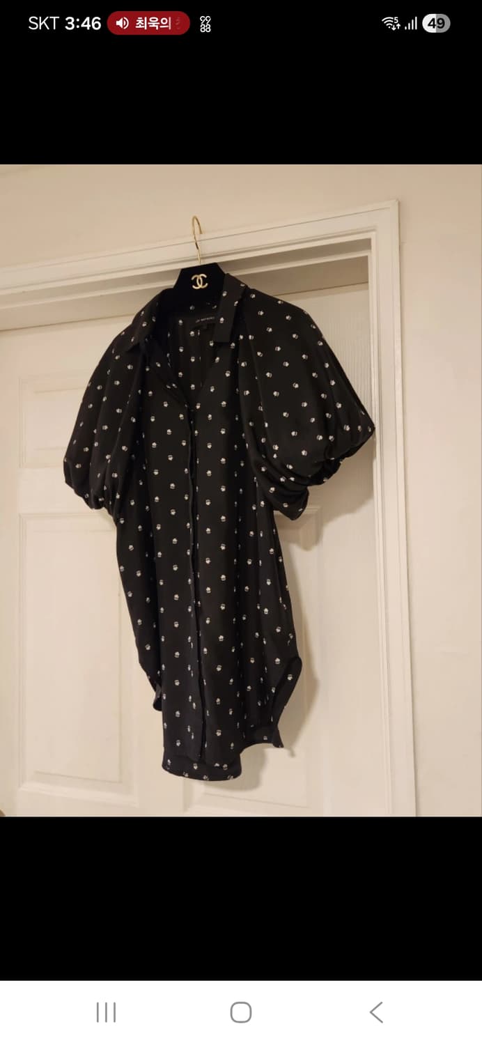 (정품)리매튜스 LEE MATHEWS 블랙 실크블라우스 상품이미지5