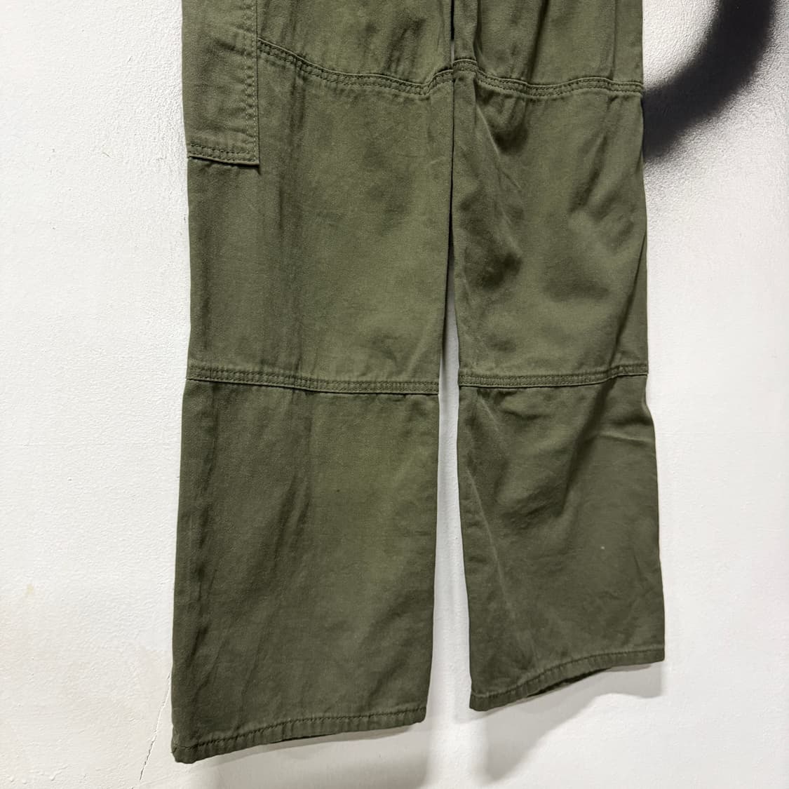 VTG 빈티지 코튼 와이드 카고 팬츠 카키 상품이미지7