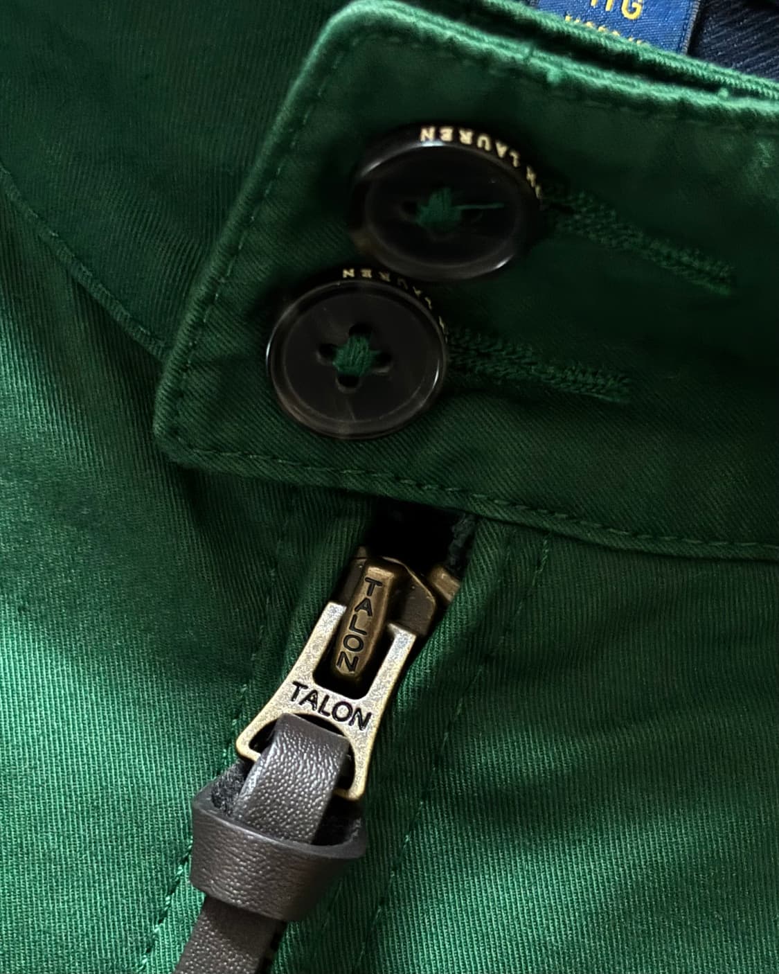 Polo 폴로 랄프로렌 신형라벨 딥그린컬러 코튼 바라쿠타 헤링턴 자켓  상품이미지6