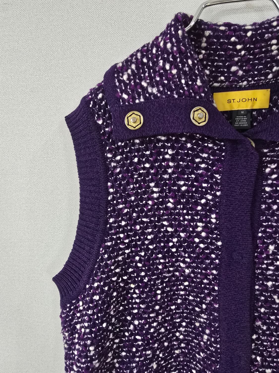 센죤 트위드 니트 베스트 상품이미지4