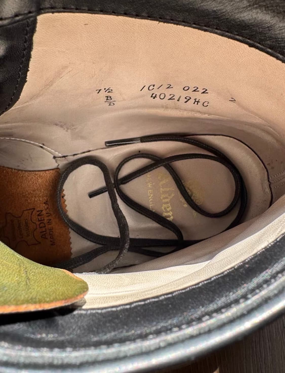 알든 탱커부츠 코도반 블랙 7.5d 사이즈 상품이미지6