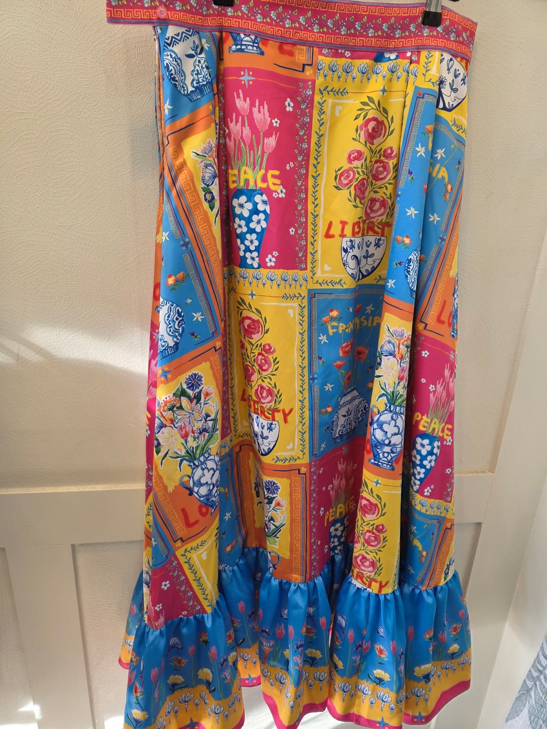 정희진 패턴 롱 스커트 플라워/도자기 프린팅 상품이미지4