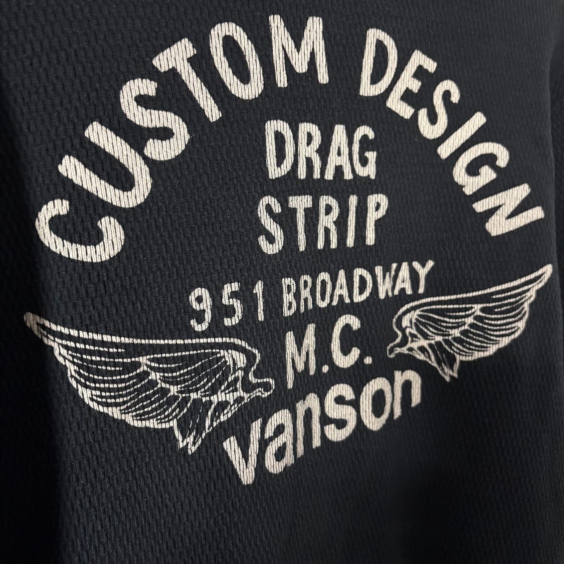 vanson leathers 밴슨 와플 써멀 롱슬리브 M 상품이미지6