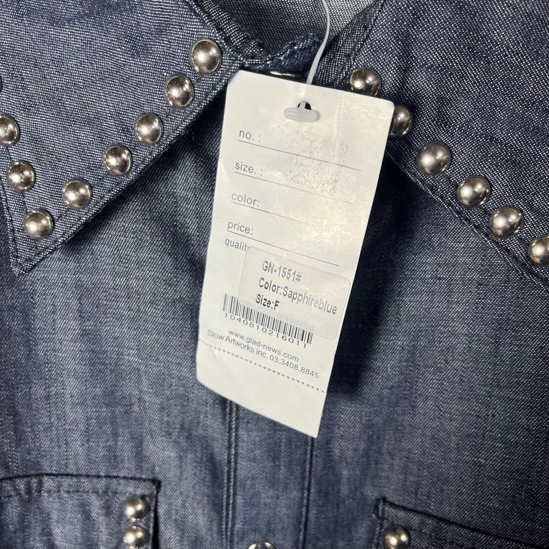 [GLAD NEWS] 글래드뉴스 스터드 웨스턴셔츠 (새상품) 상품이미지6