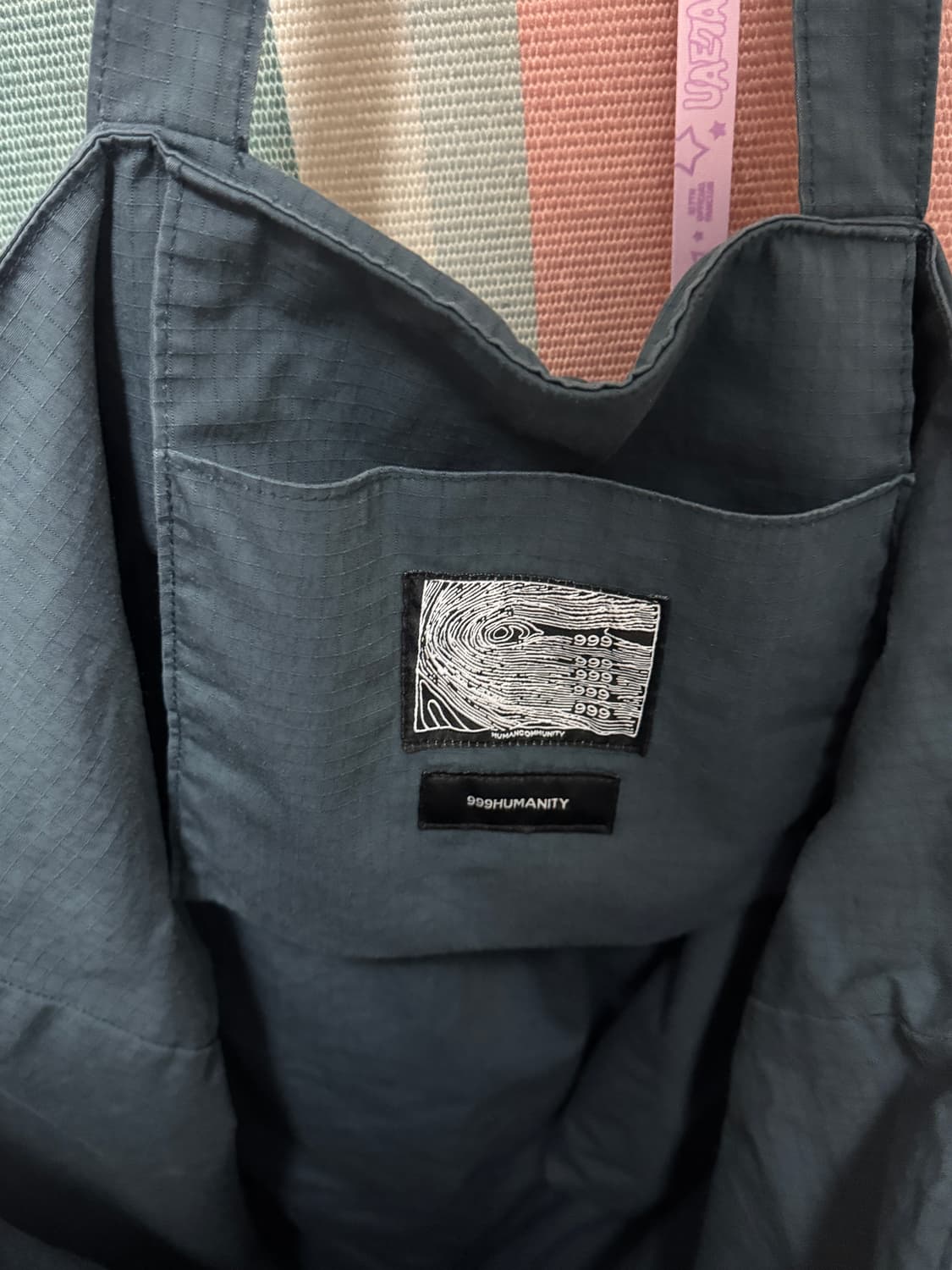 999휴머니티 Av Big Tote Bag - Navy 상품이미지10