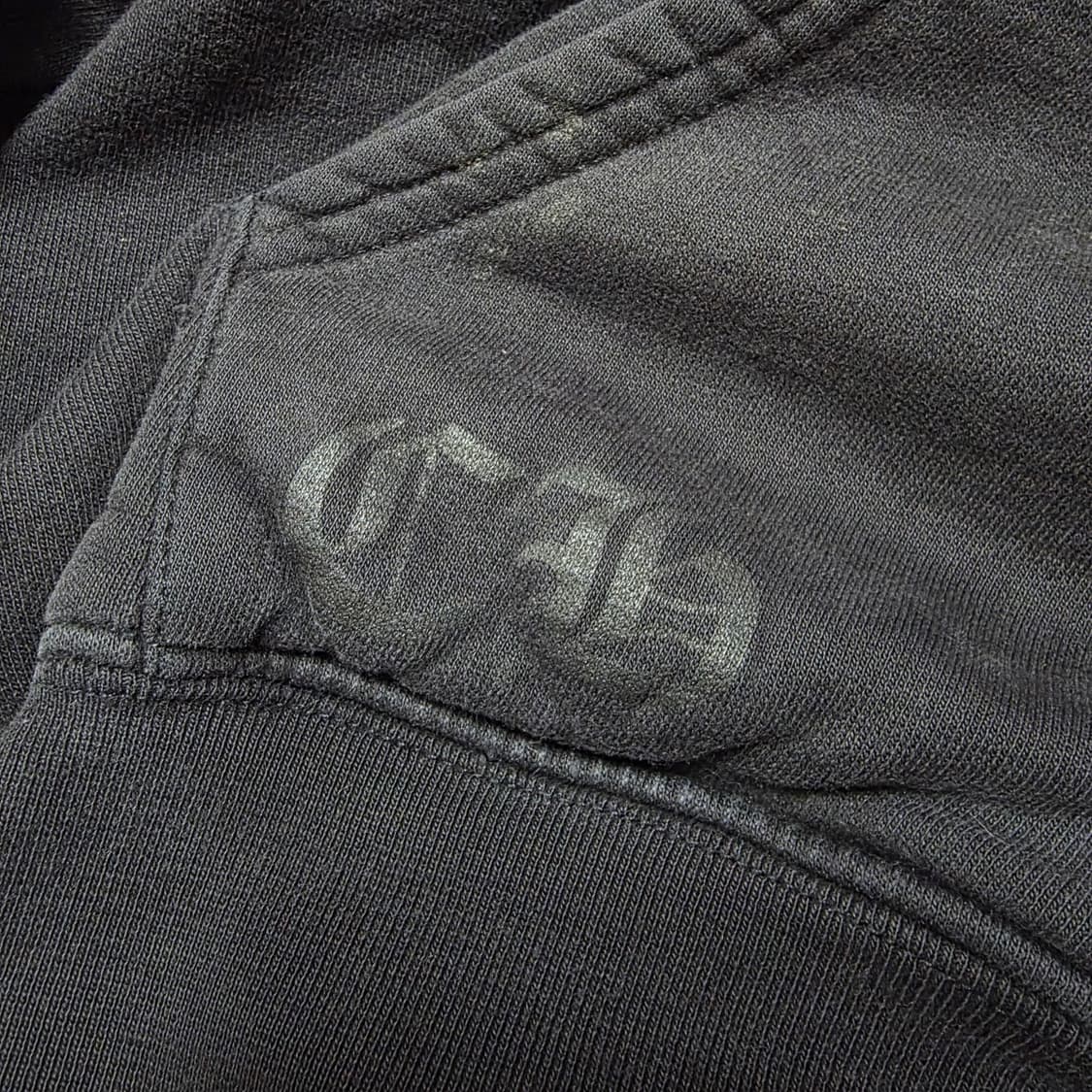 크롬하츠 레드 홀스슈 세메터리 헤비웨이트 후드집업 L  상품이미지9