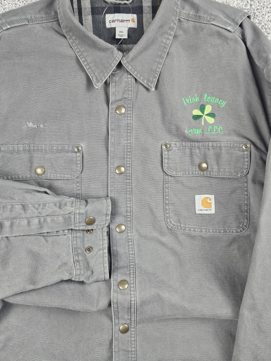 칼하트 캔버스 헤비 플란넬 워크 셔츠 자켓 ( 2XL ) / 10450 상품이미지6