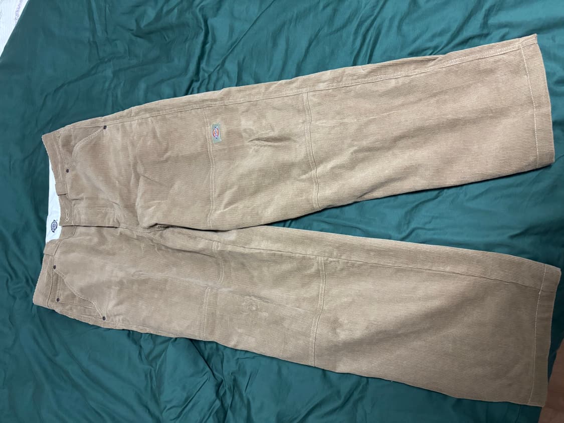 디키즈(Dickies) 코듀로이 더블니 와이드 팬츠 상품이미지1