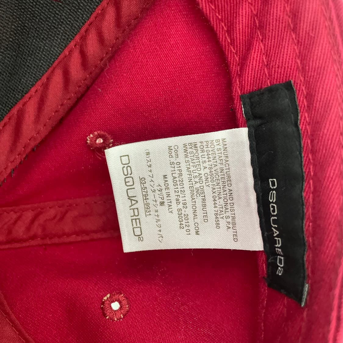 DSQUARED2 빈티지 볼캡 모자 상품이미지5