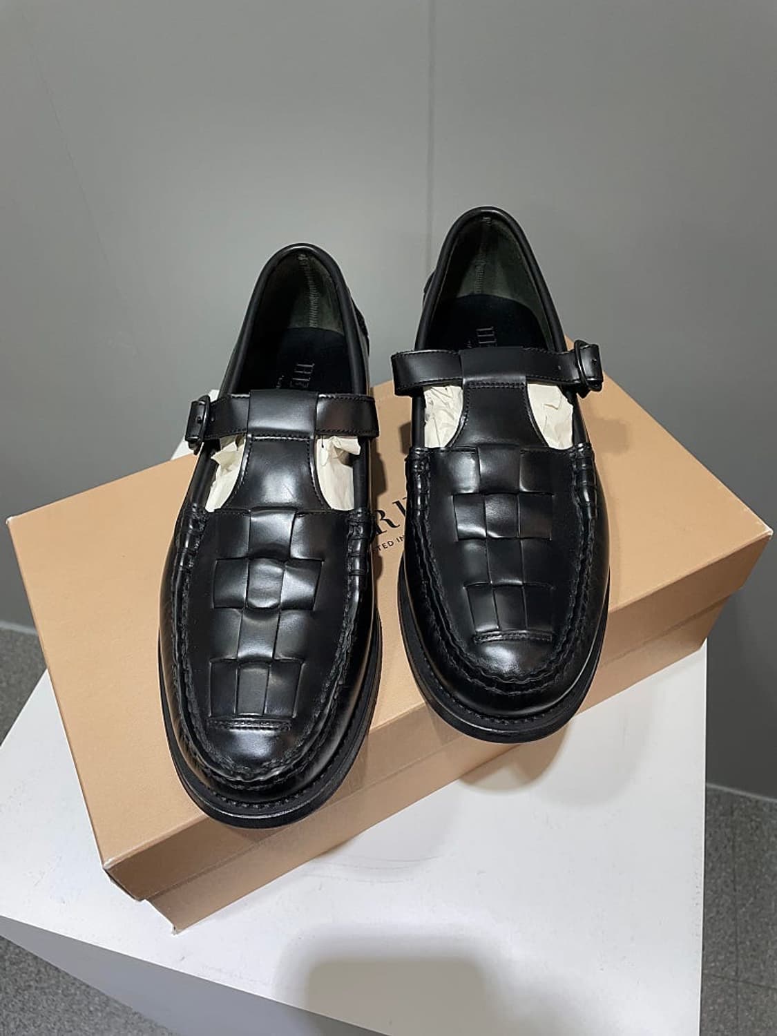 (정품/새상품) 헤레우 남성 블랙 솔레르 티바 로퍼 상품이미지2