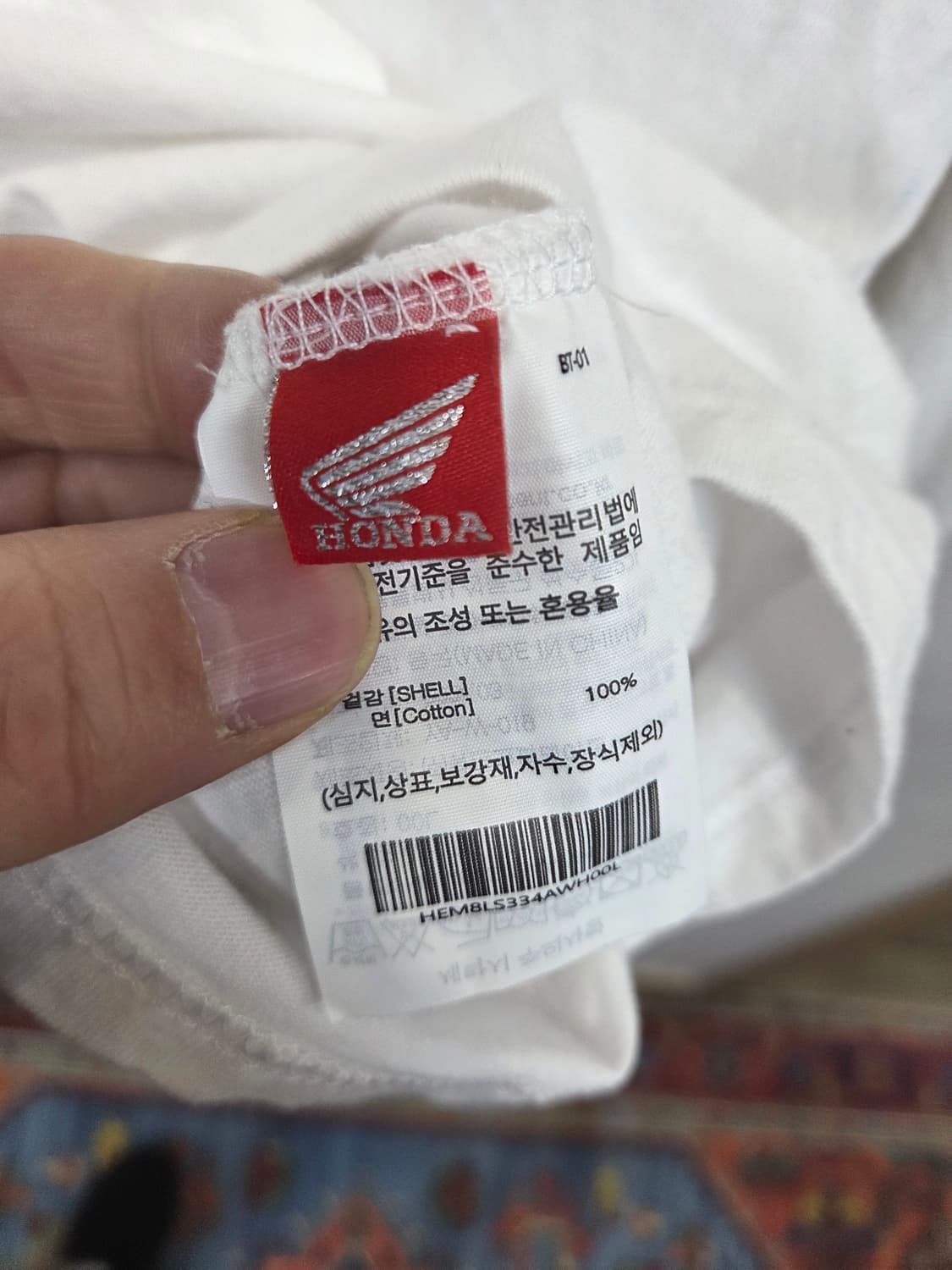 혼다 오리지날 윙 자수로고 롱슬리브 긴팔 L 상품이미지6