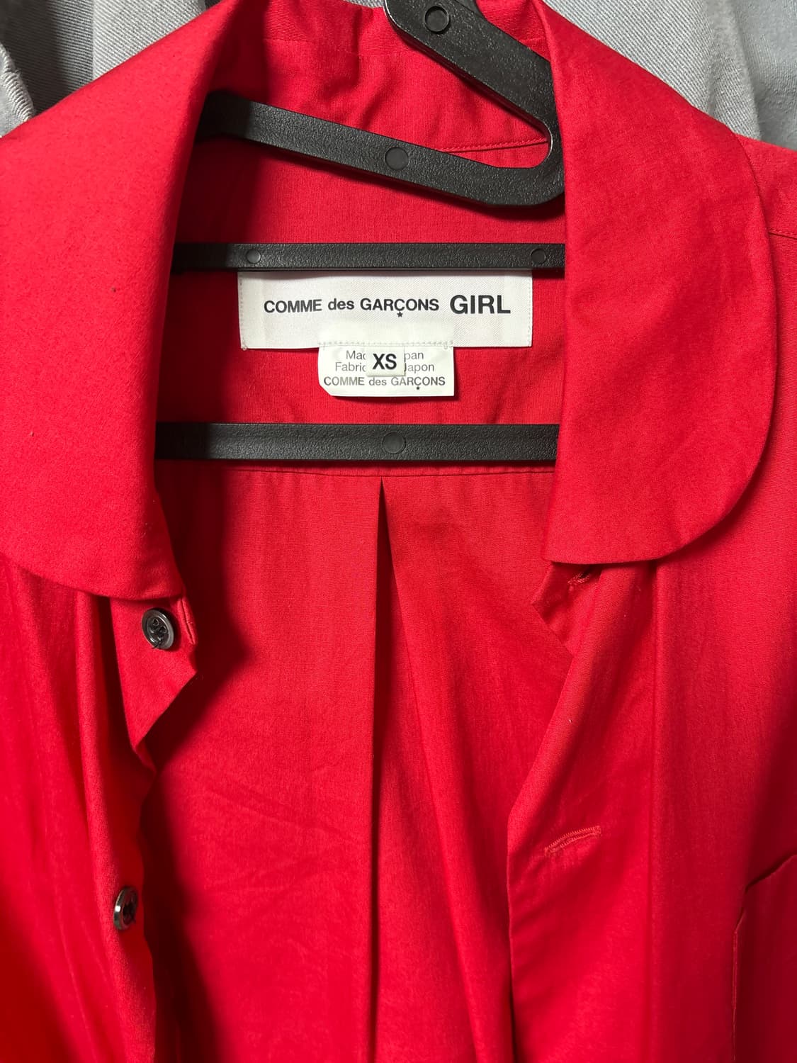 꼼데가르송걸 셔츠 xs 상품이미지2