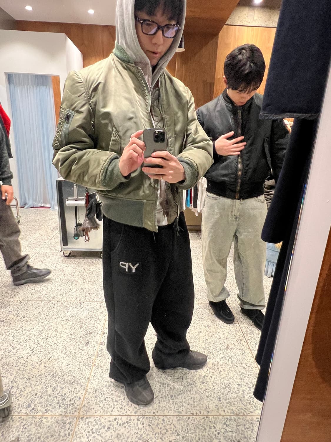 90s 알파인더스트리 ma-1 카키 상품이미지3