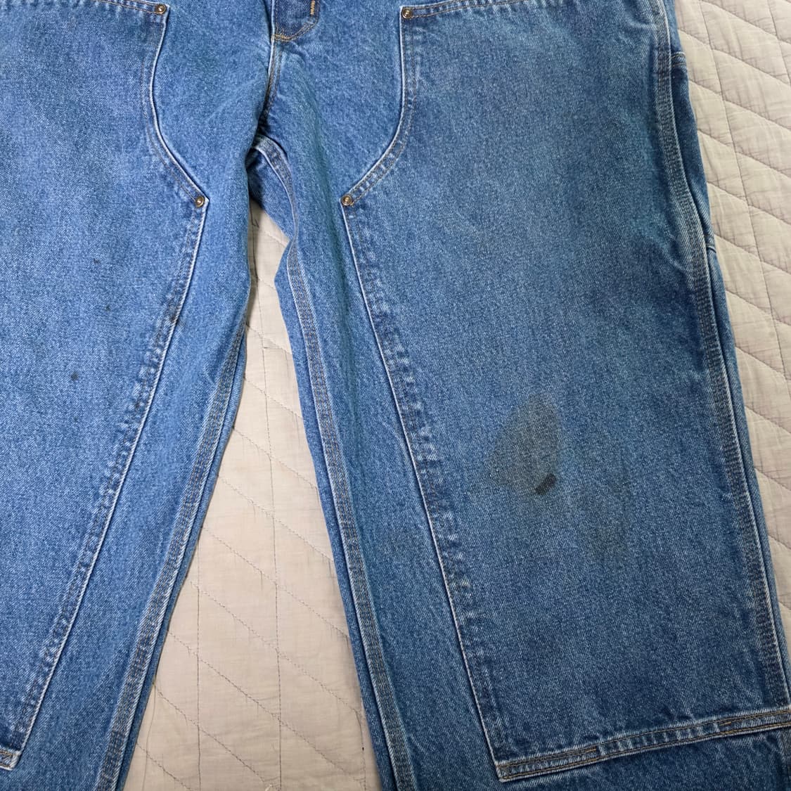 [40X32] 빈티지 칼하트 더블니 B73 DST 데님팬츠 굿 B19 상품이미지2