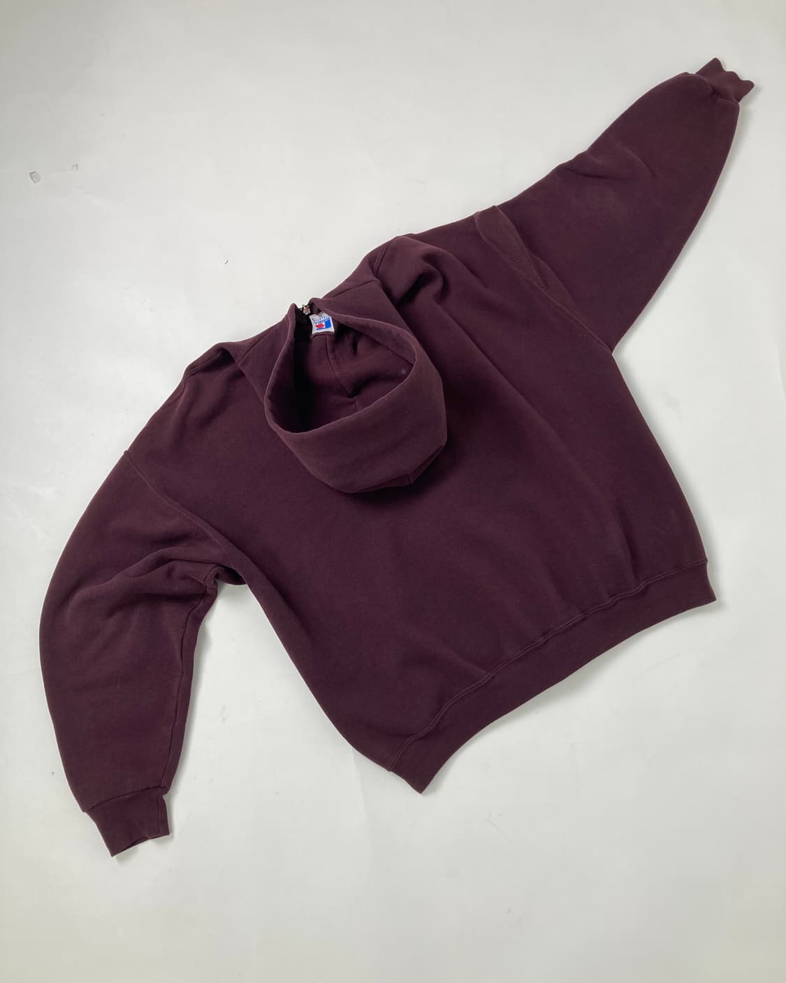 90s Russell Zip Up Hoodie (deep plum) 상품이미지2