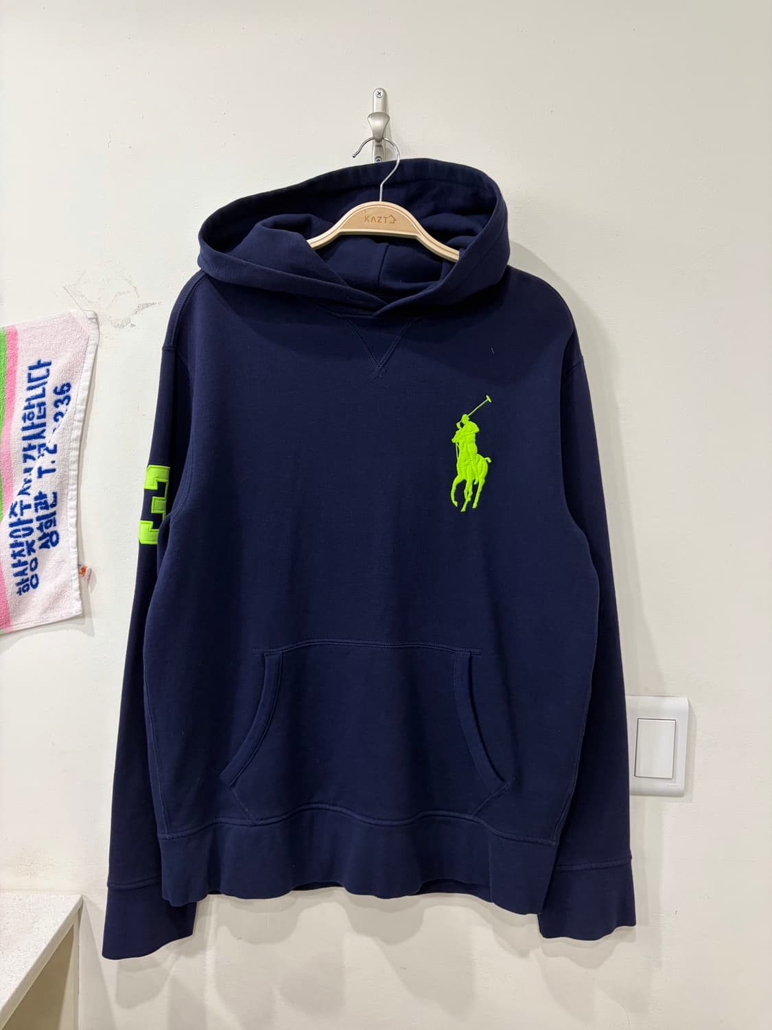 40. 폴로 빅포니 네이비 후드티 상품이미지1